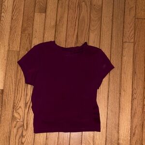 Elegant Maroon Crop Top